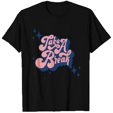 Discover Pink Blue Typography T Shirts