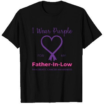 Discover Pancreatic Cancer I Wear Purple For My Father T Shirts