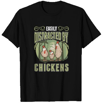 Discover Easily Distracted By Chickens Chicken T Shirts