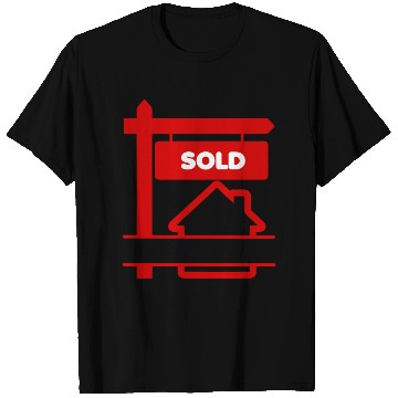 Discover Transparent red logo signboard with sold T Shirts