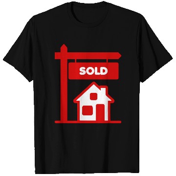 Discover Transparent red logo signboard with sold T Shirts