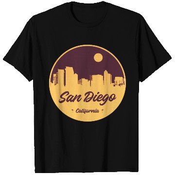 Discover San Diego Skyline T Shirts