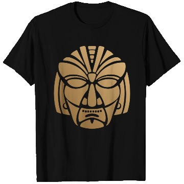 Discover Aztec & Mayan Mask Logo: Minimalist Design T Shirts
