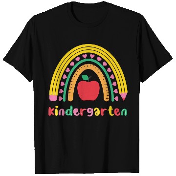 Discover Kindergarten Rainbow Girls Kids Teacher Team T Shirts