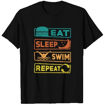 Discover Eat Sleep Swim Repeat T Shirts