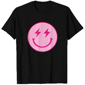 Discover light pink face lightning bolt eyes T Shirts