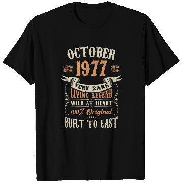 Discover October 1977 Birthday Surprise T Shirts