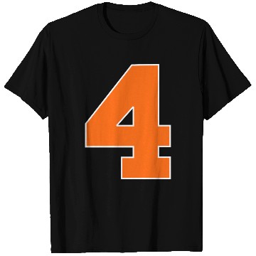 Discover Number 4 Sports Orange T Shirts