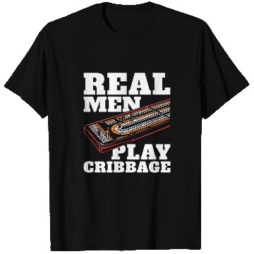 Discover Cribbage Real Men Play Cribbage Loves Board Game T Shirts