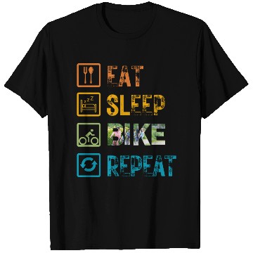 Discover Eat Sleep Bike Repeat T Shirts