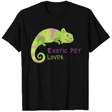 Discover Green Chameleon Lizard Exotic Pet Lover T Shirts