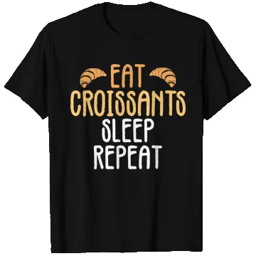 Discover Croissant Love Joke Bakery Bread Pastry Patisserie T Shirts