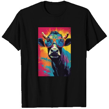 Discover Cow Colorful Farmer T Shirts