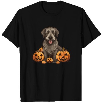 Discover Irish Wolfhound Dog Pumpkin Lazy Halloween Party T Shirts
