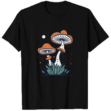 Discover mushroom with Vintage Frog in Fall Woods T Shirts