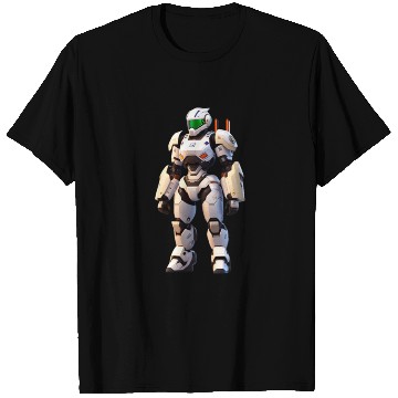 Discover all white female mech suit T Shirts