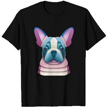 Discover French Bulldog Paper Art T Shirts