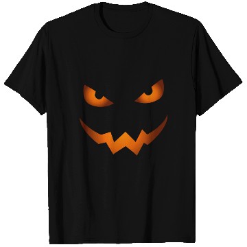 Discover Scary Jack O Lantern Pumpkin Face Halloween T Shirts