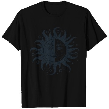 Discover Harmonious Sun and Moon - Spiritual Design T Shirts
