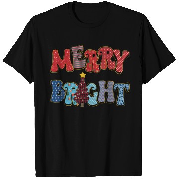 Discover Merry and Bright Chistmas Tree Family Christmas T Shirts