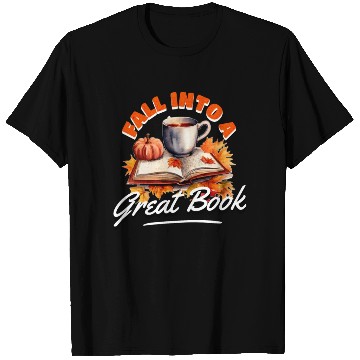 Discover Fall Into A Great Book T Shirts