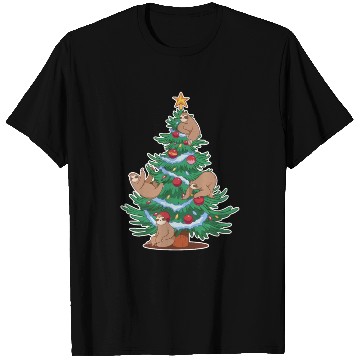 Discover Sloths Christmas Tree Lights Animals Lover Xmas T Shirts