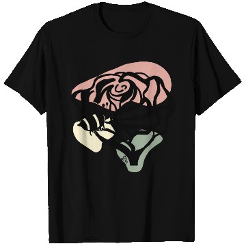 Discover Rose and Bee Doodle T Shirts