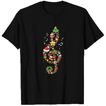 Discover Christmas Musical Note Music Lover Teacher Sing T Shirts
