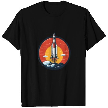 Discover Nostalgic Rocket Emblem Gift Timeless Classic T Shirts