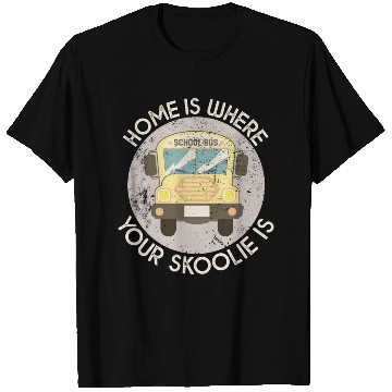 Discover School Bus Conversion Design For A Skoolie Lover T Shirts