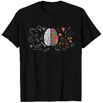 Discover Colorful Brain Science And Art Creative Cool T Shirts