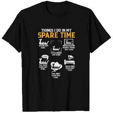 Discover Funny Spare Time Dragon Boat Racing Paddle T Shirts