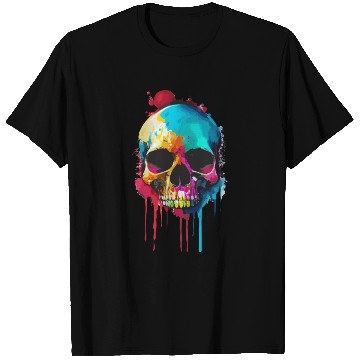Discover Psychedelic skull meltdown T Shirts