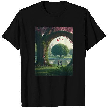 Discover Valentine's day in a park with loved one T Shirts