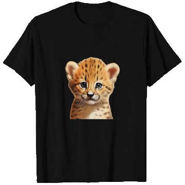 Discover Baby cheetah portrait T Shirts