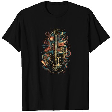 Discover Guitar Music Dreams T Shirts
