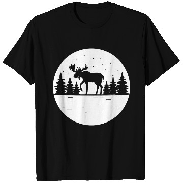 Discover Moose Forest Deer Elk Canada Nature Wilderness T Shirts