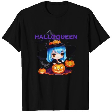 Discover Hallo Light Blue Witch T Shirts