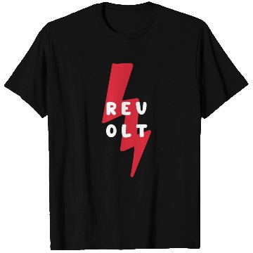 Discover Revolt Lightning Bolt Revolutionary T Shirts