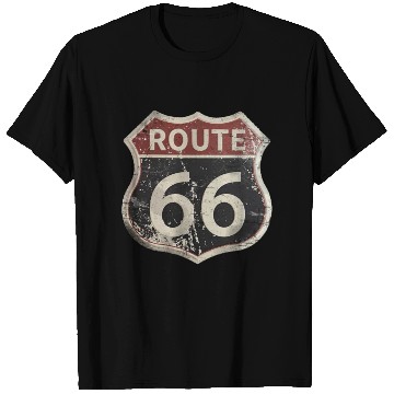 Discover Route 66 vintage sign T Shirts