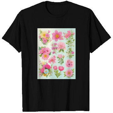 Discover Iris and Indigo Spring Flowers T Shirts