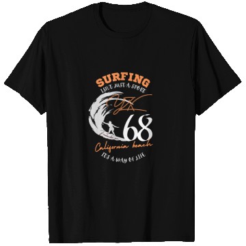 Discover Surfing, it's a way of life T Shirts
