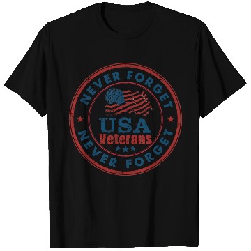 Discover Never Forget Us Veterans T Shirts