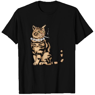 Discover Cat Smoking T Shirts