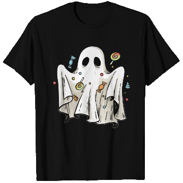 Discover Trick Or Treat Halloween Ghost With Candy T Shirts