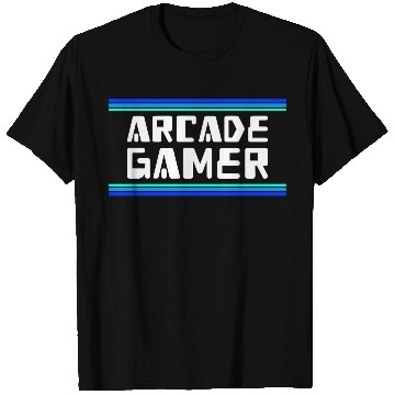 Discover Arcade Gamer RetroGaming Bleu T Shirts