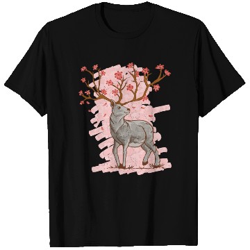 Discover Cherry Blossom Deer Sakura T Shirts
