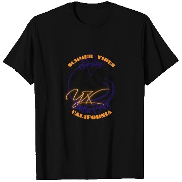 Discover Santa Cruz California summer vibes surfing T Shirts