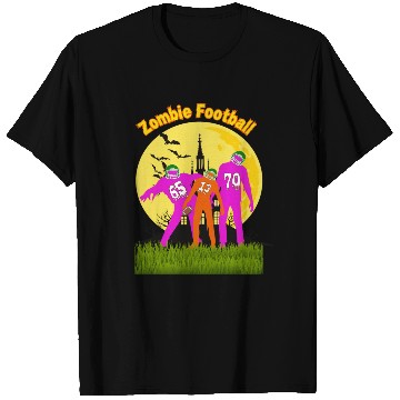 Discover Halloween Zombie Football T Shirts