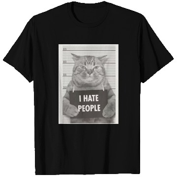 Discover I hate people cat T Shirts